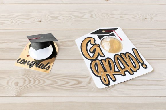 Celebrate Success with a Grad Cap Candy Dome Holder SVG Duo