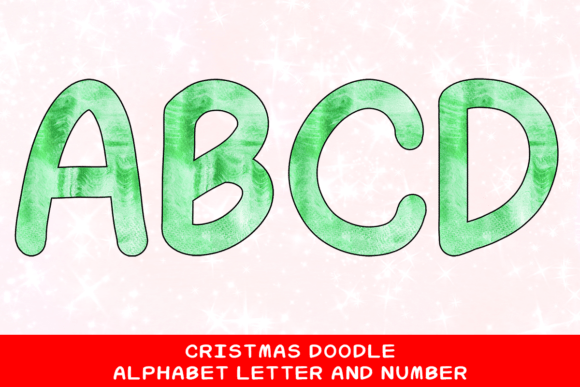 Christmas Doodle Alphabet Letter 111: Festive Design Power
