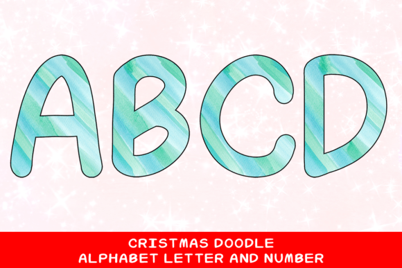 Christmas Doodle Alphabet Letter 52: Festive Design