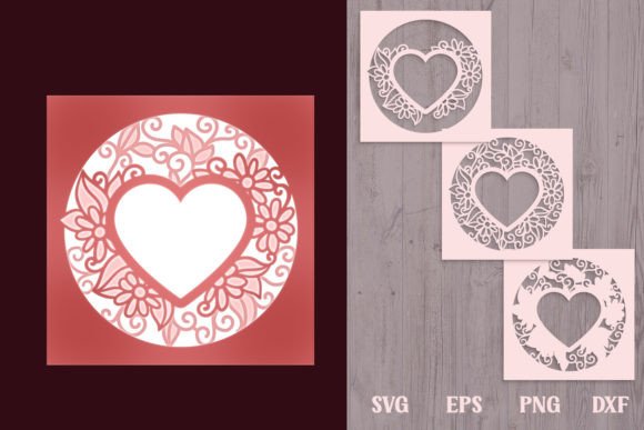 Crafting Depth and Emotion with the Floral Heart Shadow Box 3 SVG Layers