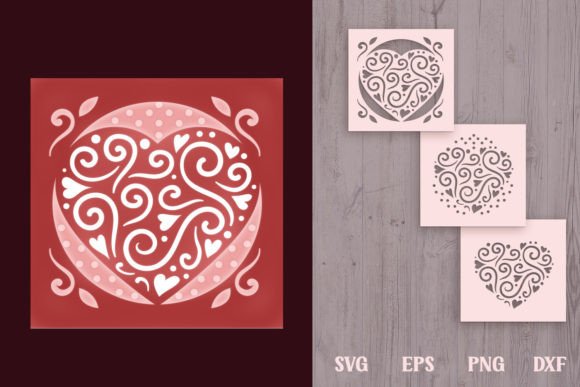 Crafting Depth: The Art of the Cutout Heart Shadow Box 3 SVG Layers