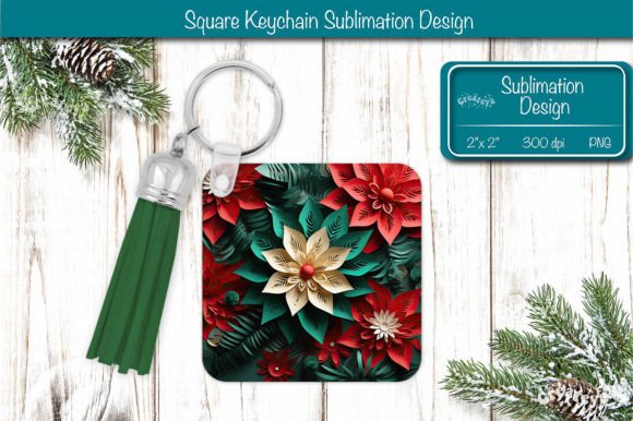 Crafting Festive Keepsakes with Christmas Keychain PNG Sublimation
