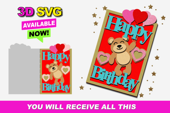 Crafting Joy with a Happy Birthday Card Teddy Bear