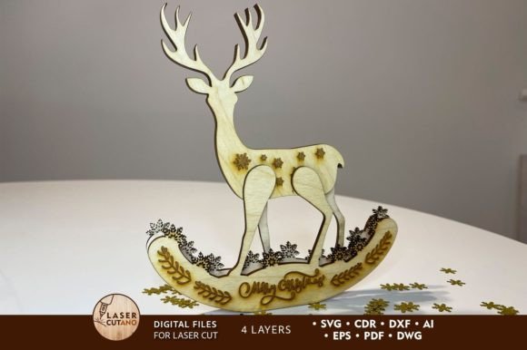 Creating 3D Christmas Deer Ornaments with Multilayer Files