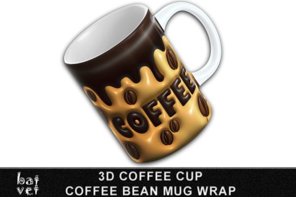Elevate Mugs with Inflated Coffee Sublimation PNGs
