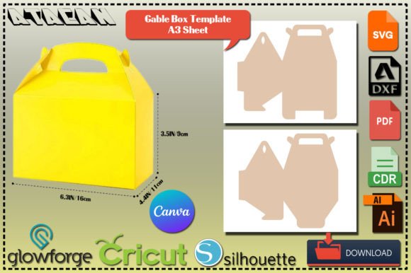 Elevate Packaging with Gable Gift Box Templates