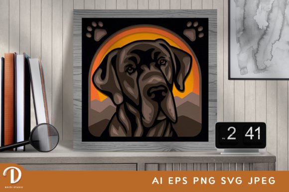 Elevating Dimensional Art: The Strategic Appeal of the Great Dane Shadow Box Paper Cut SVG