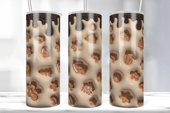 Elevating Holiday Merchandise: The Strategic Value of 3D Christmas Cookies Inflated Tumbler Wraps