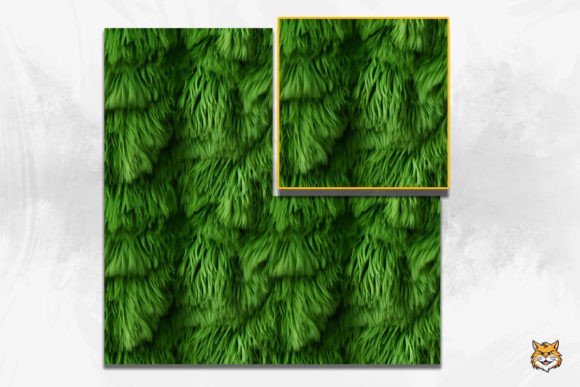 Evaluating the Green Fur Christmas Seamless Pattern for Holiday Design Projects