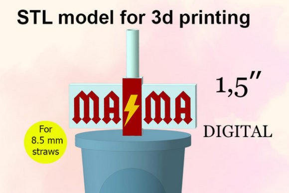 Evaluating the Mama Straw Topper STL File for Custom Party Decor