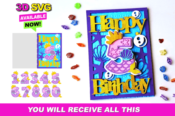 Integrating the Happy Birthday Card Mermaid Design into Your Creative Workflow