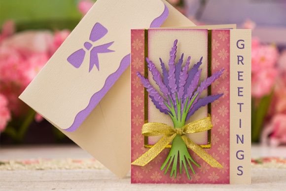 Lavender Greetings: A Calm, Elegant Card Design
