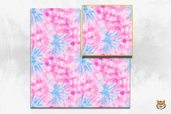 Pastel Pink Tie-Dye Seamless Pattern Guide