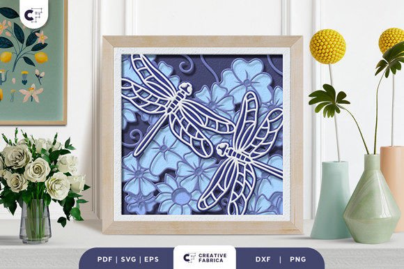 Spring Dragonfly Shadow Box: A Layered Paper Art Guide