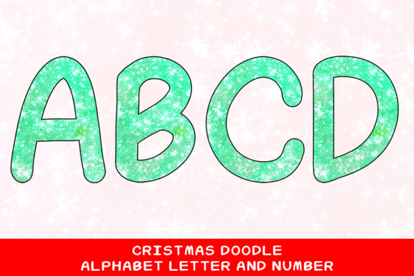 Unleash Festive Creativity with the Christmas Doodle Alphabet Letter 73 Collection