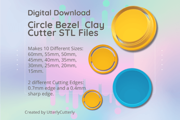 Unlock Creative Precision with the Circle Bezel 3 Clay Cutter STL Bundle