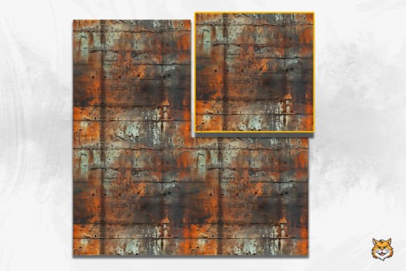Unlocking Industrial Charm with the Iron Surface Rusty Seamless Pattern